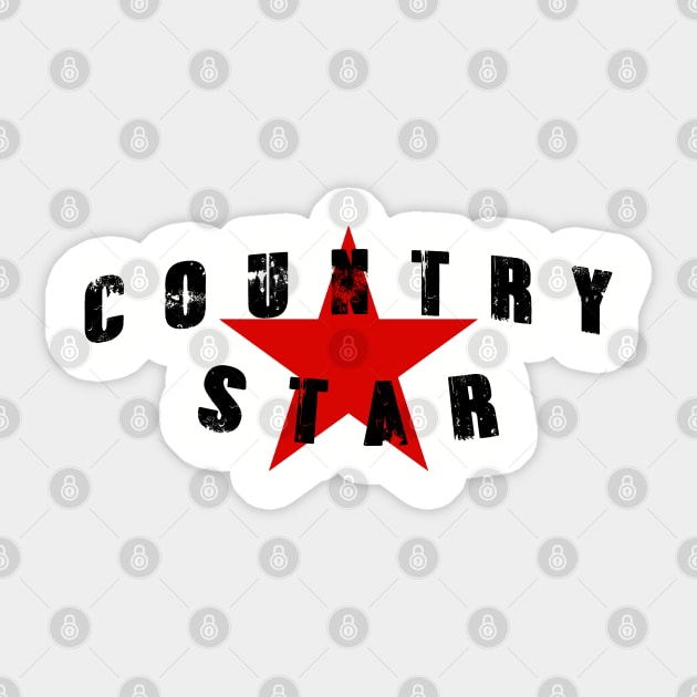 Country Star Sticker by AllAmerican